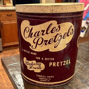 Charles Pretzels Tin